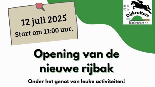 Opening rijbak Dijkruiters