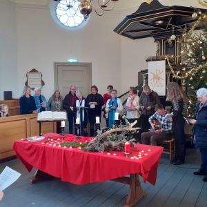 Eerste kerstdag in de kerk in Blankenham